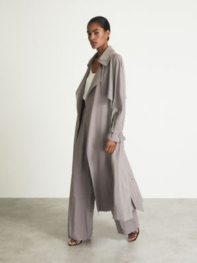 Grey Atelier Belted Trench Coat