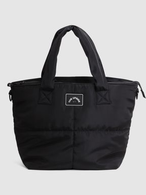 Black Reiss The Upside Quilted Tote Bag