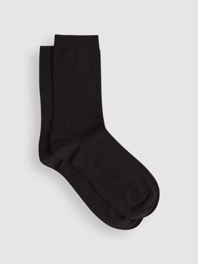 Black Reiss Celine Fine Wool Loafer Socks