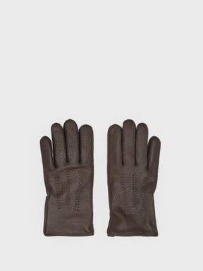 Chocolate Reiss Iowa Leather Gloves