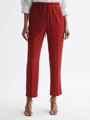 Red Reiss Hailey Pull On Trousers