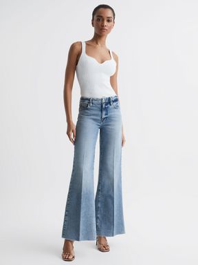 Mid Blue Reiss Good American Good American Palazzo Jeans