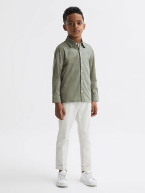 Sage Reiss Hendon Cotton Button-Through Shirt