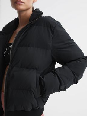 Black Reiss Nareli The Upside Insulated Jacket