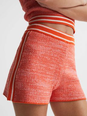 Pink Reiss Cosmos The Upside Textured Shorts