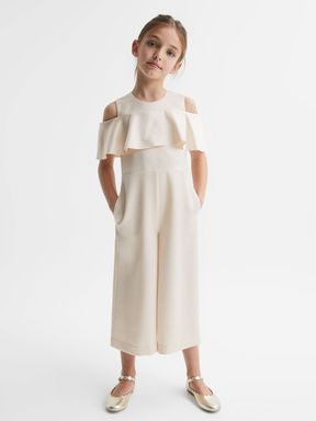 Ivory Reiss Henny Off-The-Shoulder Jumpsuit