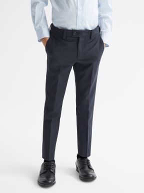 Navy Reiss Hope T Modern Fit Mixer Trousers