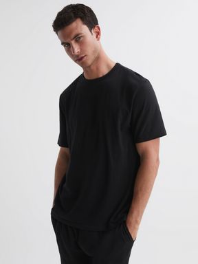 Black Calvin Klein Underwear Shorts and T-Shirt Set