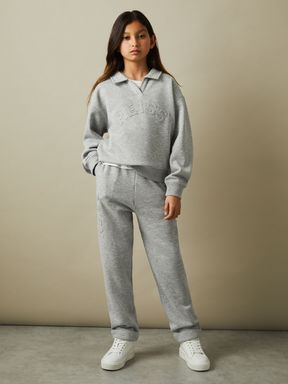 Grey Reiss Paulina Applique Logo Sweatshirt