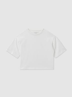 Ivory Reiss Cassy Oversized Cotton Crew Neck T-Shirt