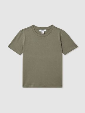 Lichen Green Reiss Bless Crew Neck T-Shirt