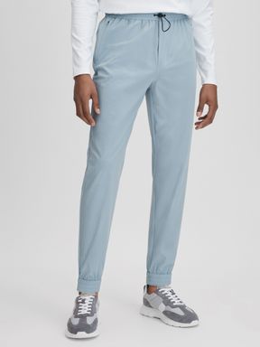 Blue Silver Reiss Dax Castore Water Repellent Track Pants