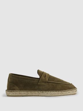 Olive Reiss Cannes Suede Espadrilles