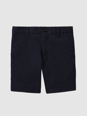 Navy Reiss Wicket Casual Chino Shorts