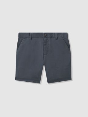 Airforce Blue Reiss Wicket Casual Chino Shorts