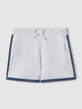 White Reiss Heddon Drawstring Shorts