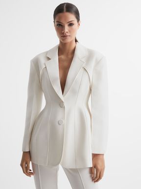 Ivory Acler Tailored Single Breasted Blazer