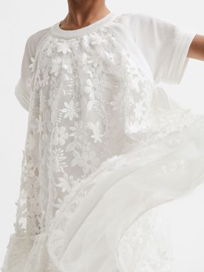Ivory Reiss Theo Embellished Flared Dress