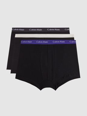 Black Multi Calvin Klein Underwear 3 Pack Trunks
