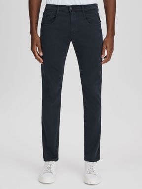 Blue Replay Slim Fit Garment Dyed Jeans