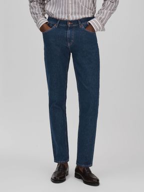 Thunder Blue Oscar Jacobson Slim Fit Jeans