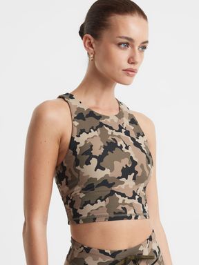 Camo The Upside Camouflage Cropped Tank Top