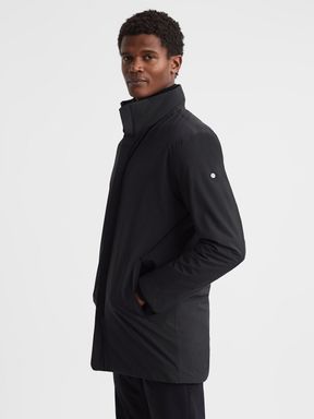 Onyx Black Scandinavian Edition Mid-Length Coat