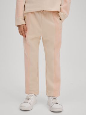 Pink Reiss Ivy Cotton Blend Tapered Joggers