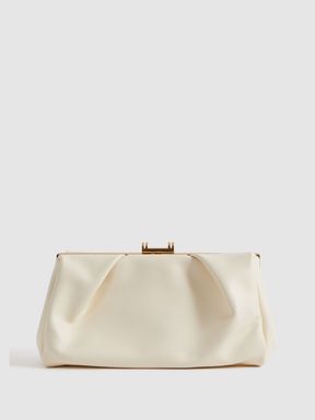 Off White Reiss Madison Leather Clutch Bag