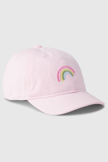Pink Graphic Print Baseball Hat
