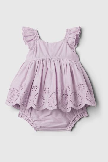 Purple Floral Top and Underwear Set (Newborn-24mths)