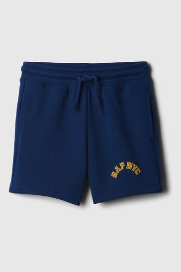 Blue Pull On Logo Jogger Shorts (6mths-5yrs)