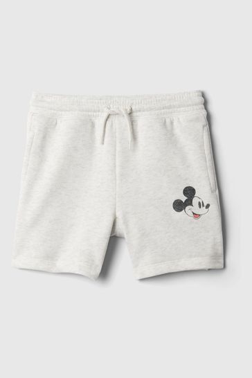 Grey Disney Pull On Logo Baby Jogger Shorts (6mths-5yrs)