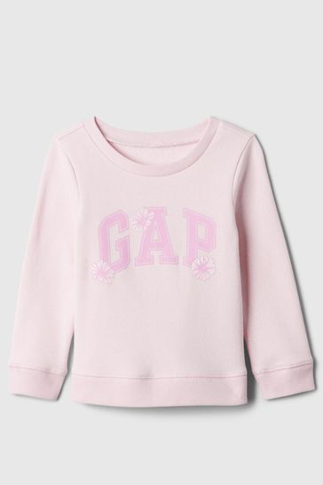 Pink Glitter Logo Baby Sweatshirt (Newborn-5yrs)