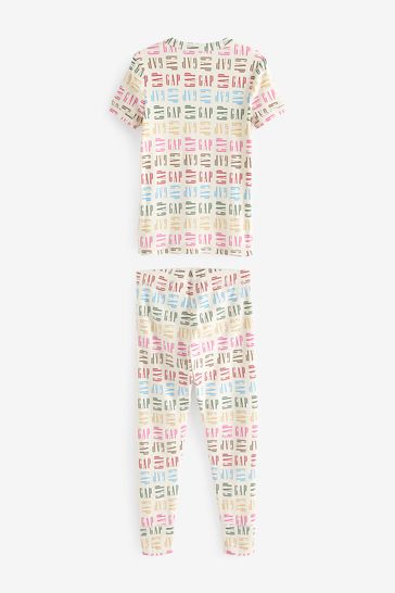 pink pj set gap