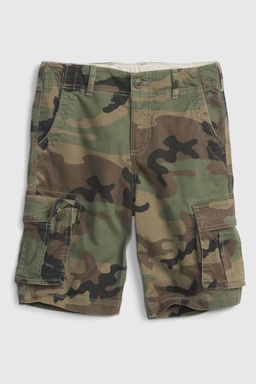 Gap Beige Cotton Twill Cargo Shorts 6 13yrs