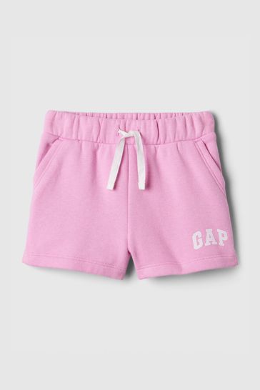 Pink Logo Graphic Pull On Baby Shorts (Newborn-5yrs)
