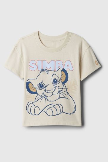 Beige Disney Lion King Short Sleeve Crew Neck T-Shirt (6mths-5yrs)