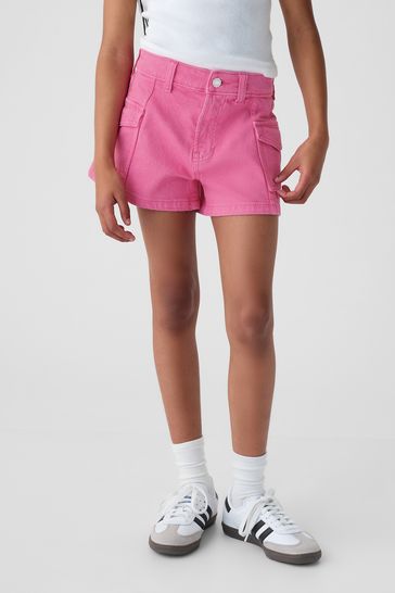 Pink High Rise Shorts (6yrs-13yrs)