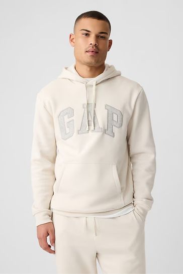 Buy Cream Logo Hoodie from the Gap online shop
