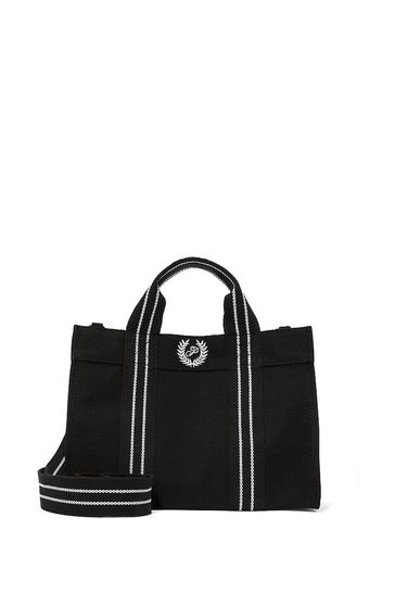 Victoria's Secret PINK Pure Black Canvas Mini Tote Bag