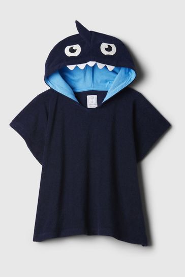 Buy Blue Towel Terry Shark Sleevless Swim Cover Up 12mths 5yrs from the Gap online shop