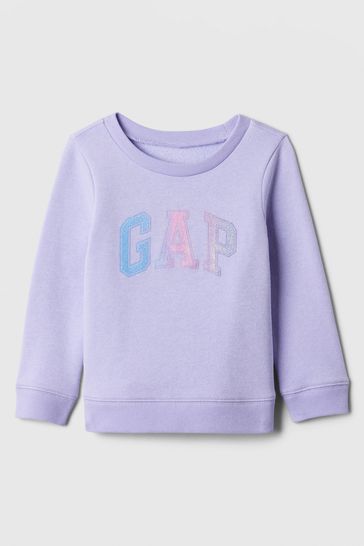 Purple Glitter Logo Baby Sweatshirt (Newborn-5yrs)