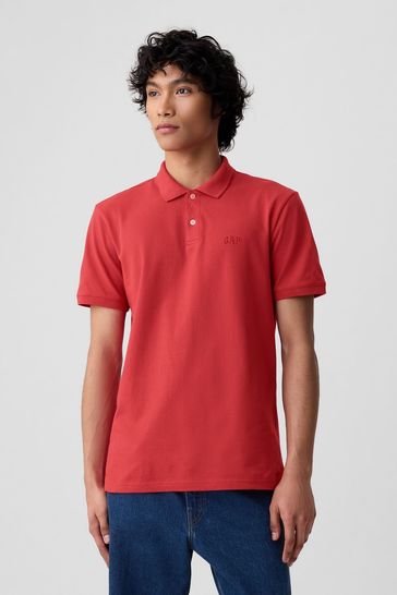 Red Logo Polo Shirt