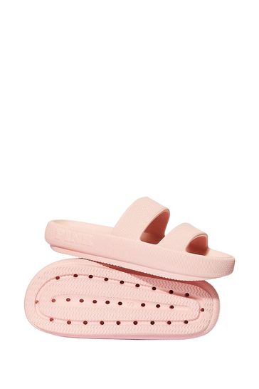 Victoria's Secret PINK Wanna Be Pink Double Strap Pillow Sliders
