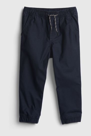 Blue Everyday Cuffed Chino Pull On Joggers