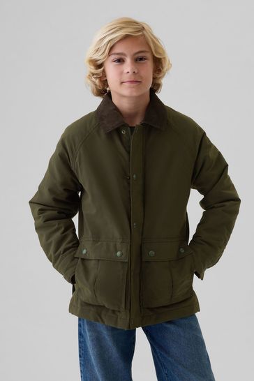 Buy Green Waxed Canvas Field Jacket 4 13yrs from the Gap online shop