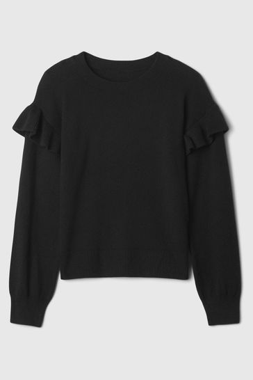 Black frilly jumper deals