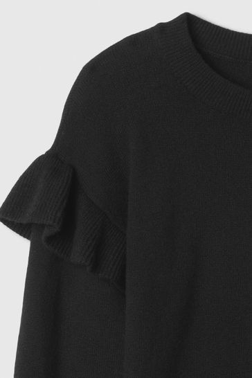 Black frilly jumper outlet