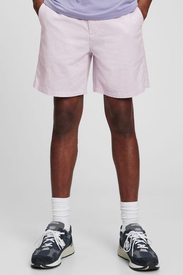 Linen top shorts gap